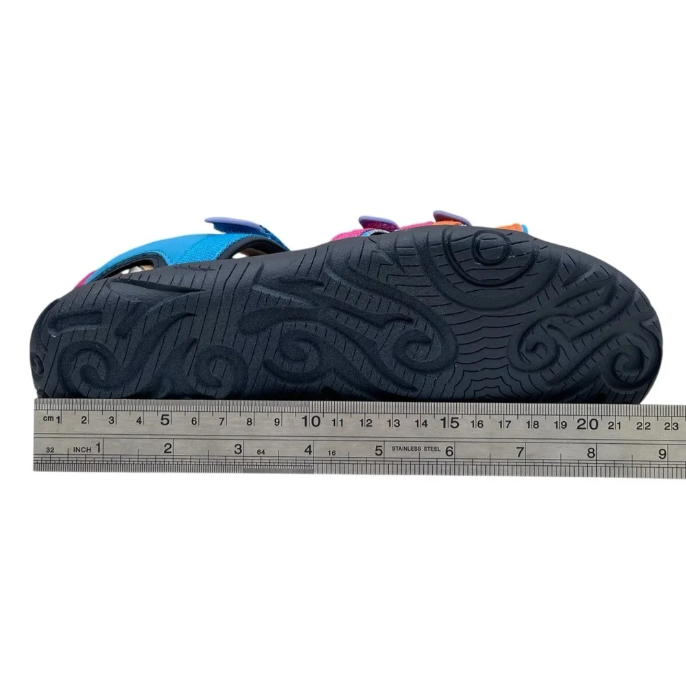 Teva Tirra Youth Big Girls Sport Sandals Size 4 Blue Rose Multi Open Toe Outdoor